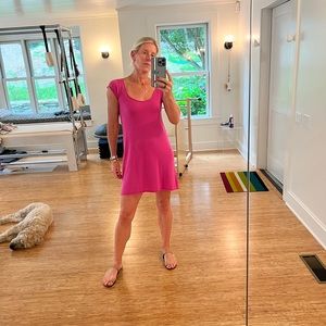 Calypso Cashmere Hot Pink Mini Dress